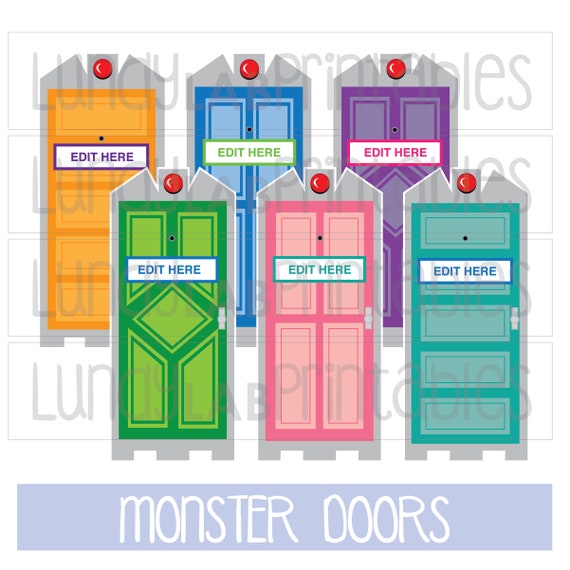 Monsters Door Dec Movies Sully Mike Boo Printable Decoration Ra Resident Assistant Reslife Name Tags