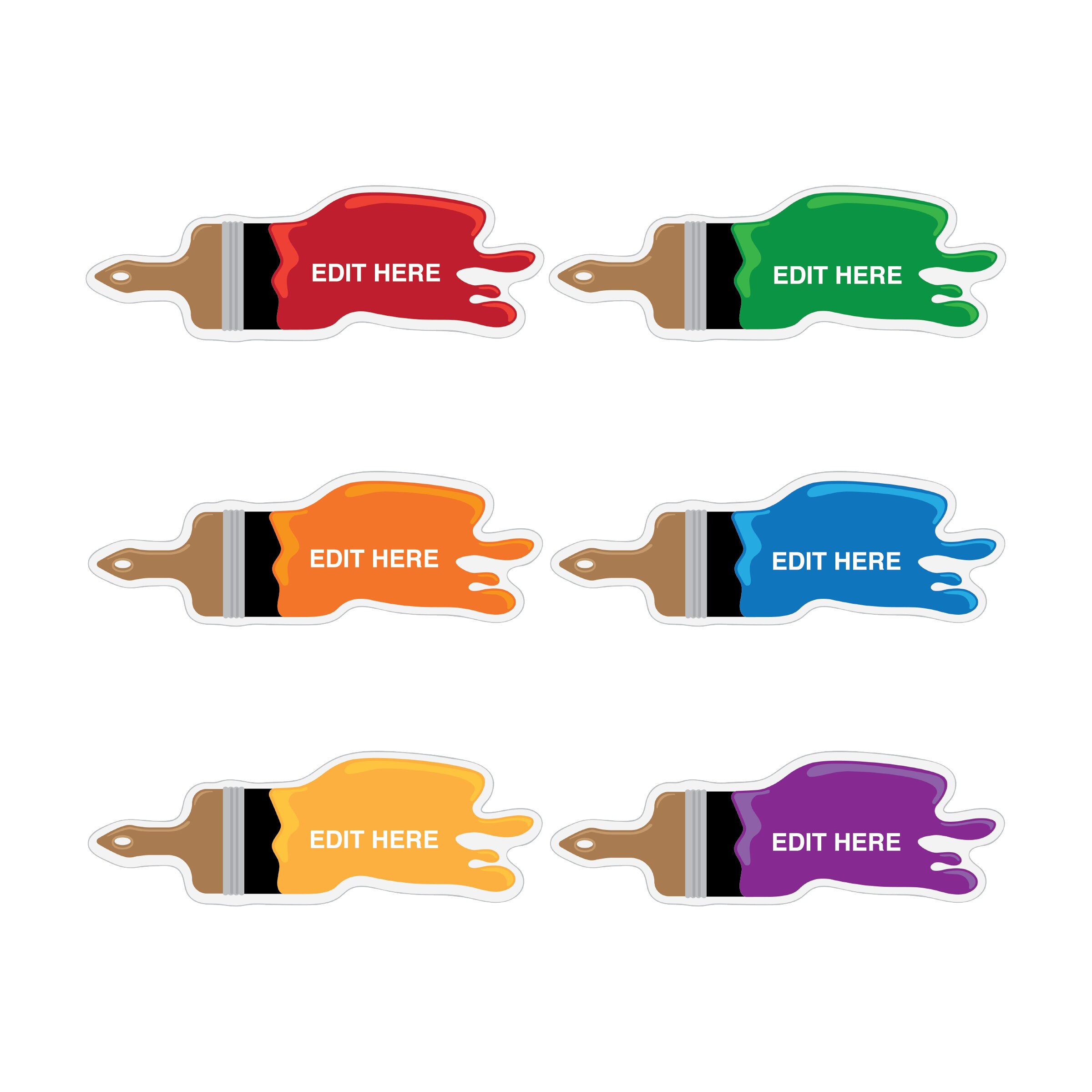 Let's Paint Door Decoration / Artist / Paint Brush / Etsy