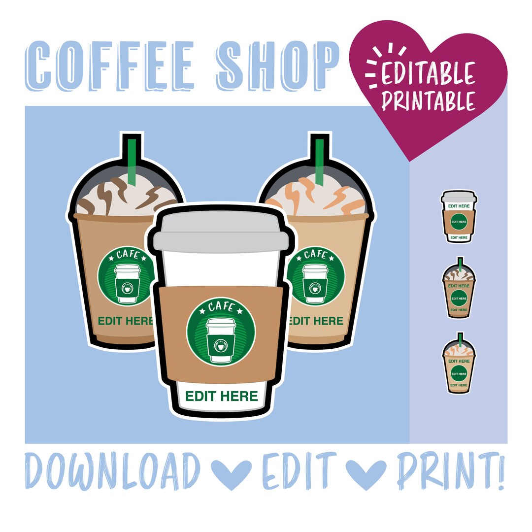 The Coffee Shop Door Decoration - Etsy