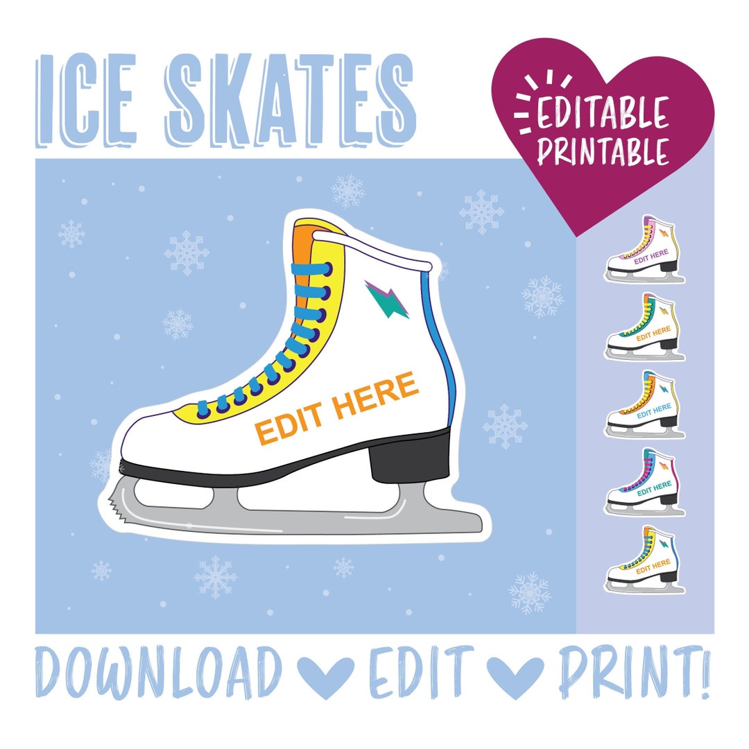 Ice Skates Door Decorations Etsy