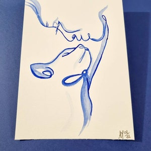 Monochrome Series - Art One Line - Blue