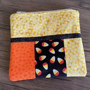 Halloween Scrappy Notions Pouch, Zipper Pouch, Makeup Bag