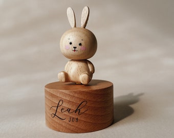 Wooden Musical Box | Heirloom Music Box | Baby Shower Gift | First Birthday Gift | Engraved Keepsake | Personalized Gift | Christmas Gift