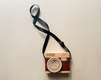 Musical Box Wooden Camera | Heirloom Music Box  | Baby Shower Gift | First Birthday Gift | Engraved Keepsake | Personalized Gift