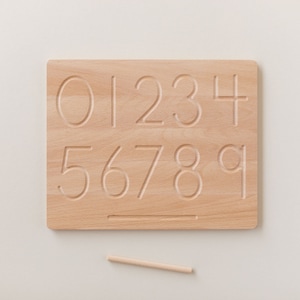 Reversible Number Tracing Board | Montessori Baby Toy |  Educational Toy