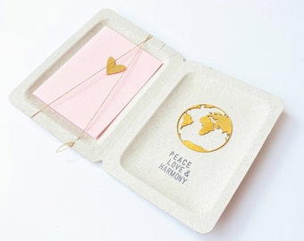Peace&Love World Card Gift Mum Personalised