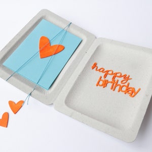 Carte cadeau d'anniversaire en espèces joyeux anniversaire turquoise
