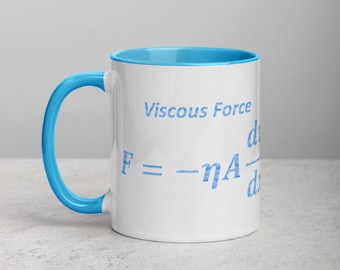 Viscous Force Formula Mug Blue with Color Inside best gifts 2019 and Beyond