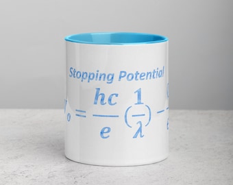 Stopping Potential or Stopping Voltage Mug Blue with Color Inside best gifts 2019 and Beyond