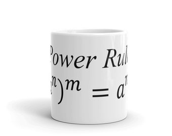 Power Rule Equation Mug and math equipment mug