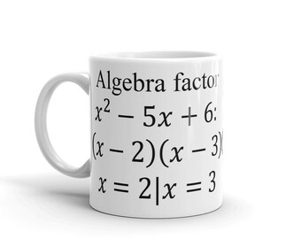 Algebra Factor Mug, multi step equations
