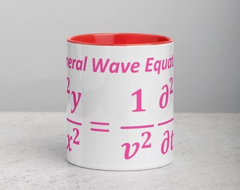 General Wave Equation Mug HotPink with Color Inside best gifts 2019 and Beyond