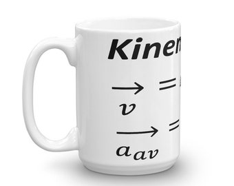 Kinematic Equations Mug, Equation mug