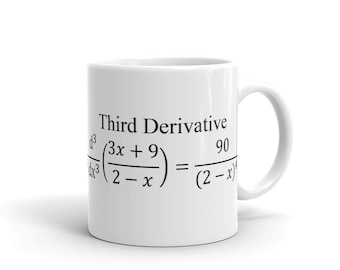 Third Derivative Mug and Rate of Change Mug Derivative calculator Mug