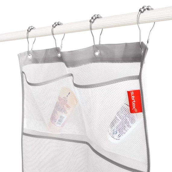 Subrtex Cornwall Mesh Bath Shower Caddy Bathroom Mesh Bag Gray Etsy