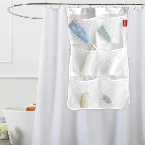 Subrtex Cornwall Mesh Bath Shower Caddy Bathroom Mesh Bag Gray Etsy