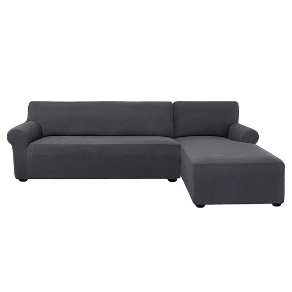 Subrtex 2 Pieces L Shaped Couch Covers Right Chaise Stretch Etsy