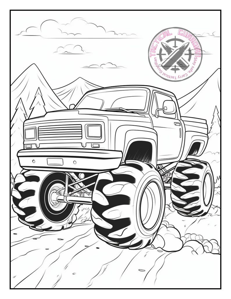 Monster Truck Coloring Pages for Girls, Monster Truck Coloring Pages ...