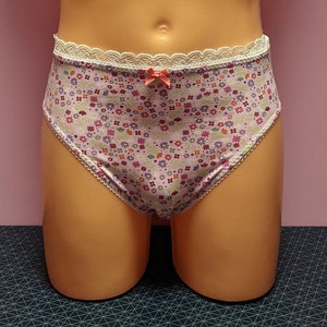 Romantic Women Panty William Morris Printed Knickers Frilly Comfy