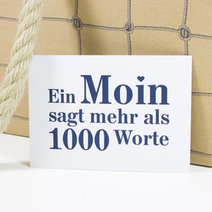 Postkarte Moin