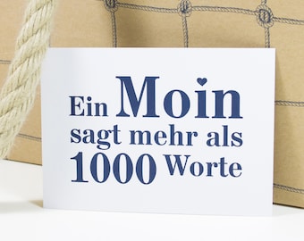 Postkarte Moin