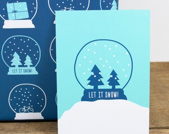 Postcard Let it snow!