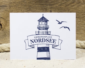 Postkarte Nordsee