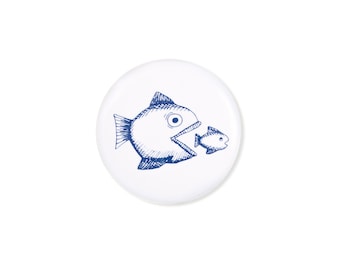 Button "Nichts für kleine Fische"