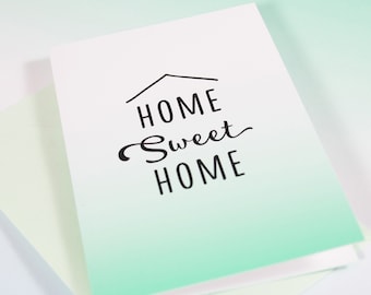 Mini Greeting Card Home Sweet Home