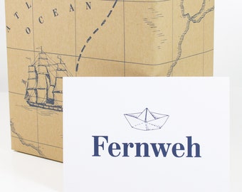 Postkarte Fernweh