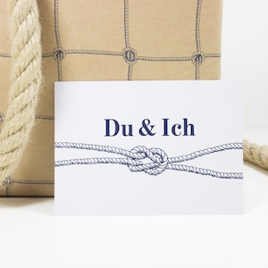 Postkarte Du & Ich