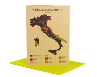 Grußkarte Weinanbau in Italien