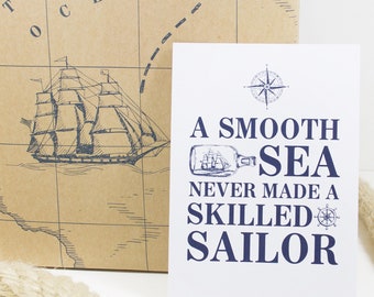 Postkarte "A smooth sea"