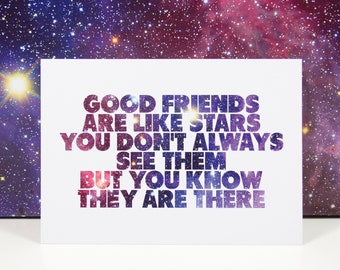 Postkarte "Good friends"
