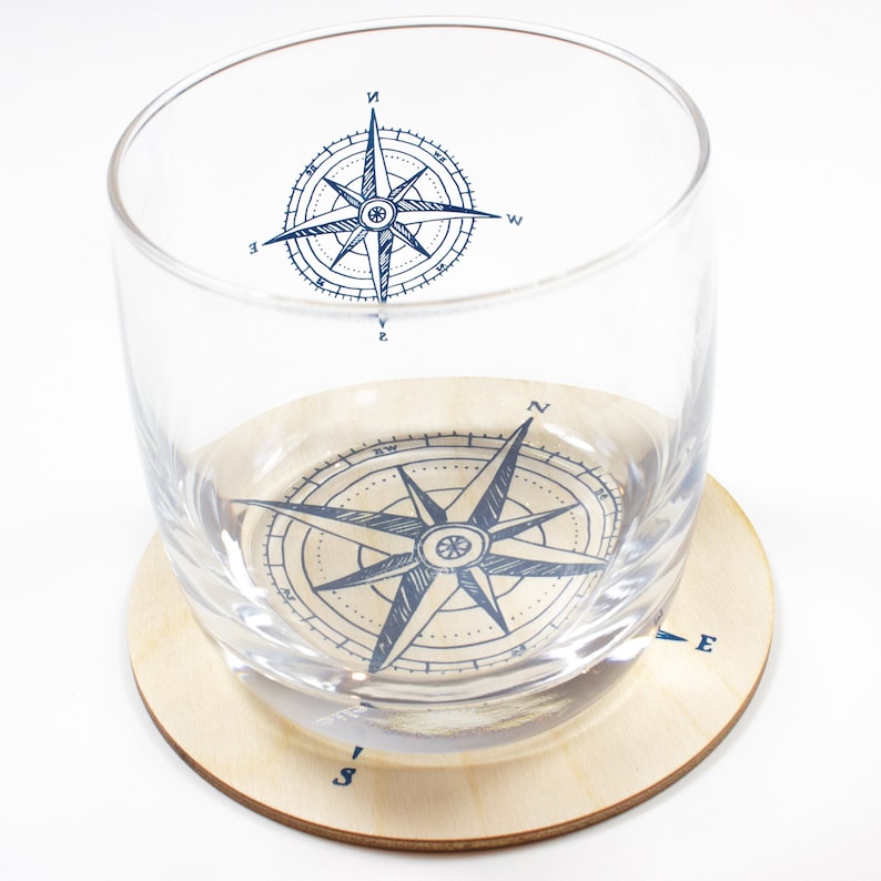 Coaster Compass Etsy