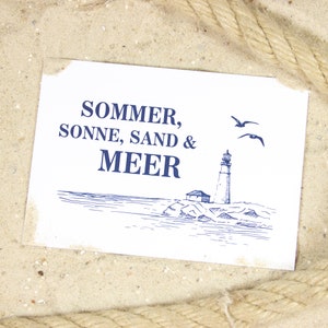 Postkarte Sommer & Meer