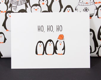 Postcard "Ho, ho, ho"