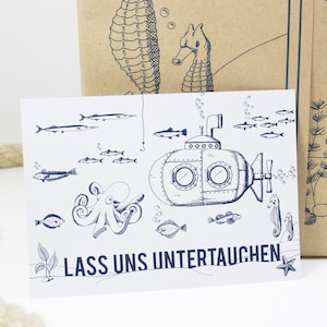 Postkarte Untertauchen