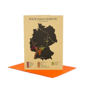 Grußkarte Weinanbau in Deutschland