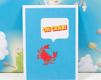 Postkarte Oh crab