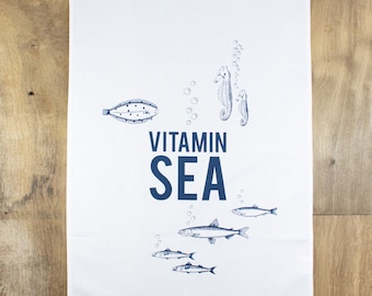 Tea towel Vitamin Sea