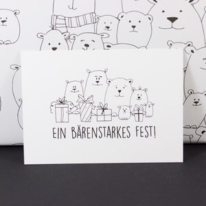 Postkarte "Ein bärenstarkes Fest"