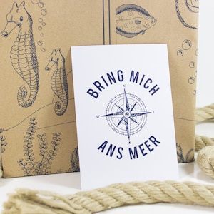 Postkarte Bring mich ans Meer