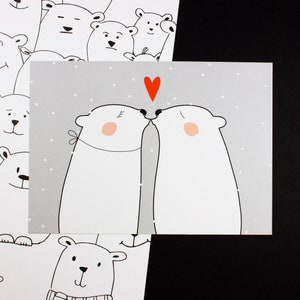 Postkarte "Bärengroße Liebe"
