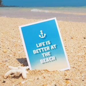 Postkarte "Life is better at ..."