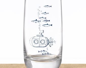 Crystal glass submarine