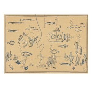 Geschenkpapier/Poster Unterwasserwelt