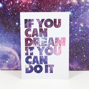 Postkarte "If you can dream it"