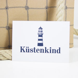 Postkarte Küstenkind
