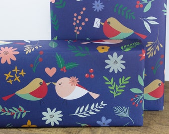 Geschenkpapier Bird Love Story